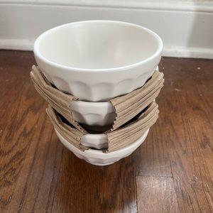 Anthropologie Matte Latte Bowls (set of 4)